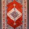 Orange Handwoven Rug from Afghanistan