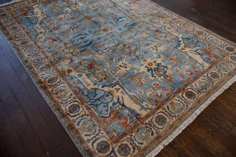 Blue Afghan Persian Style Rug