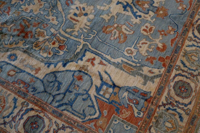 Blue Afghan Persian Style Rug