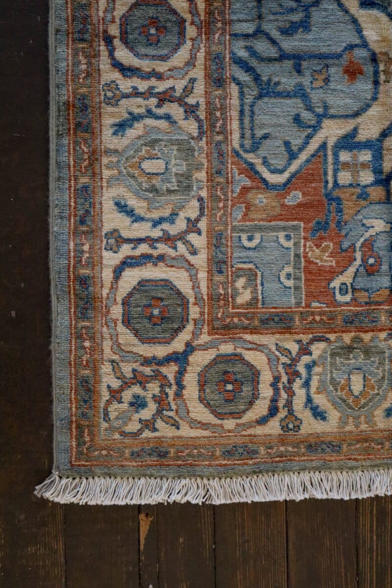 Blue Afghan Persian Style Rug