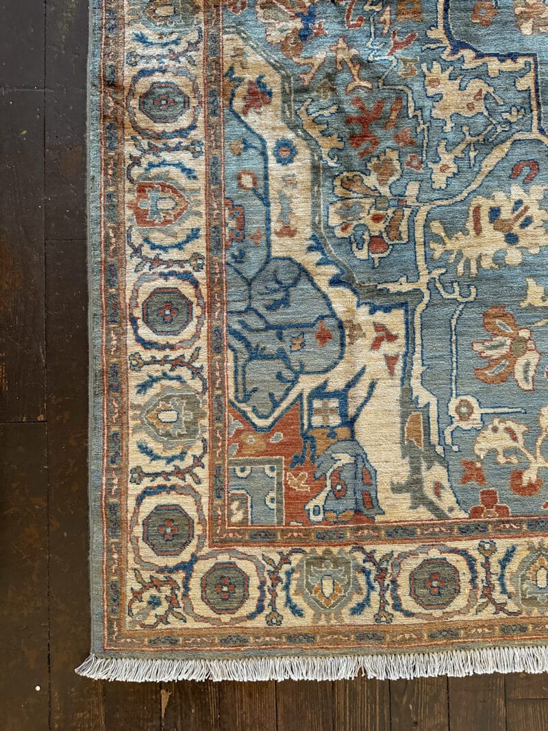 Blue Afghan Persian Style Rug