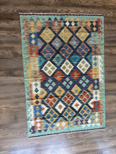 Afghan Hand Knotted Kilim Rug