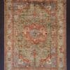 afghan handwoven rug green1